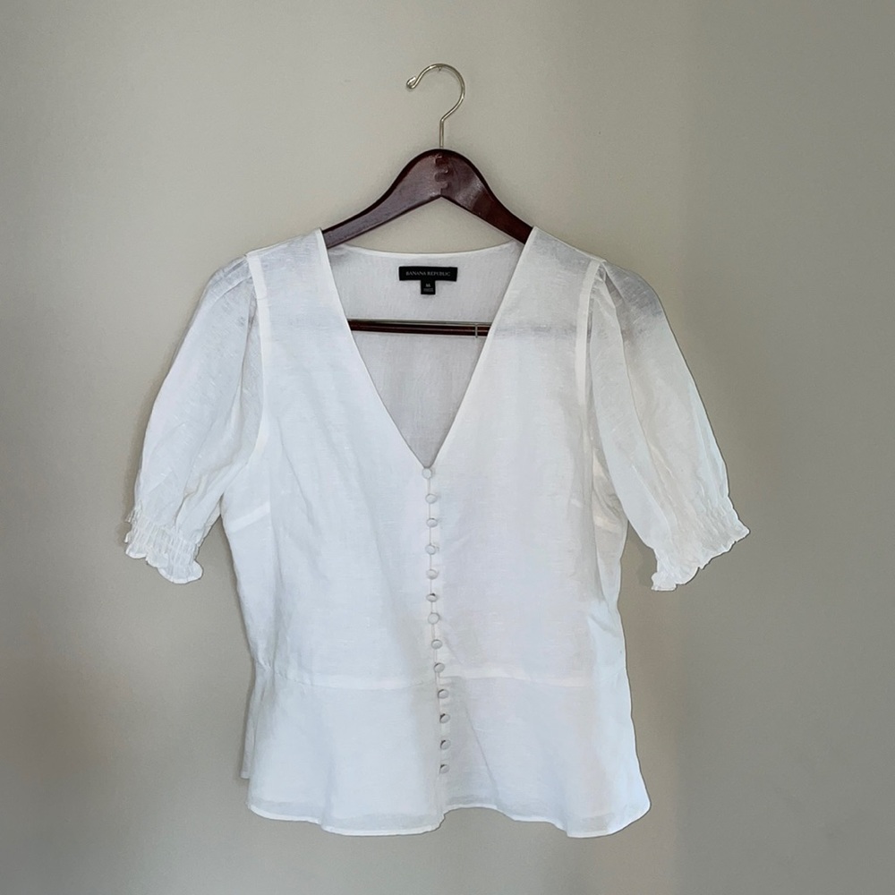 Banana Republic linen blouse